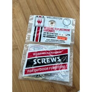 Wellington Bag of 20 Washer Head Outdoor Furniture Re-webbing Screws NOS‎